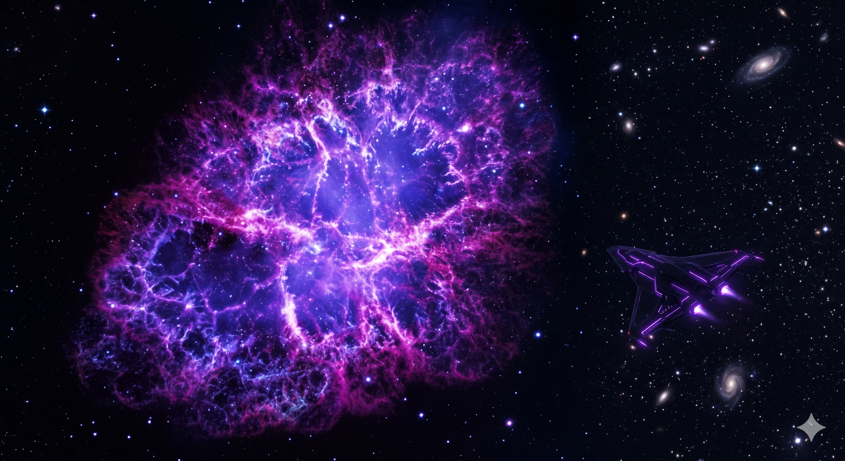 Representação artística do espaço e ufologia gerada por IA